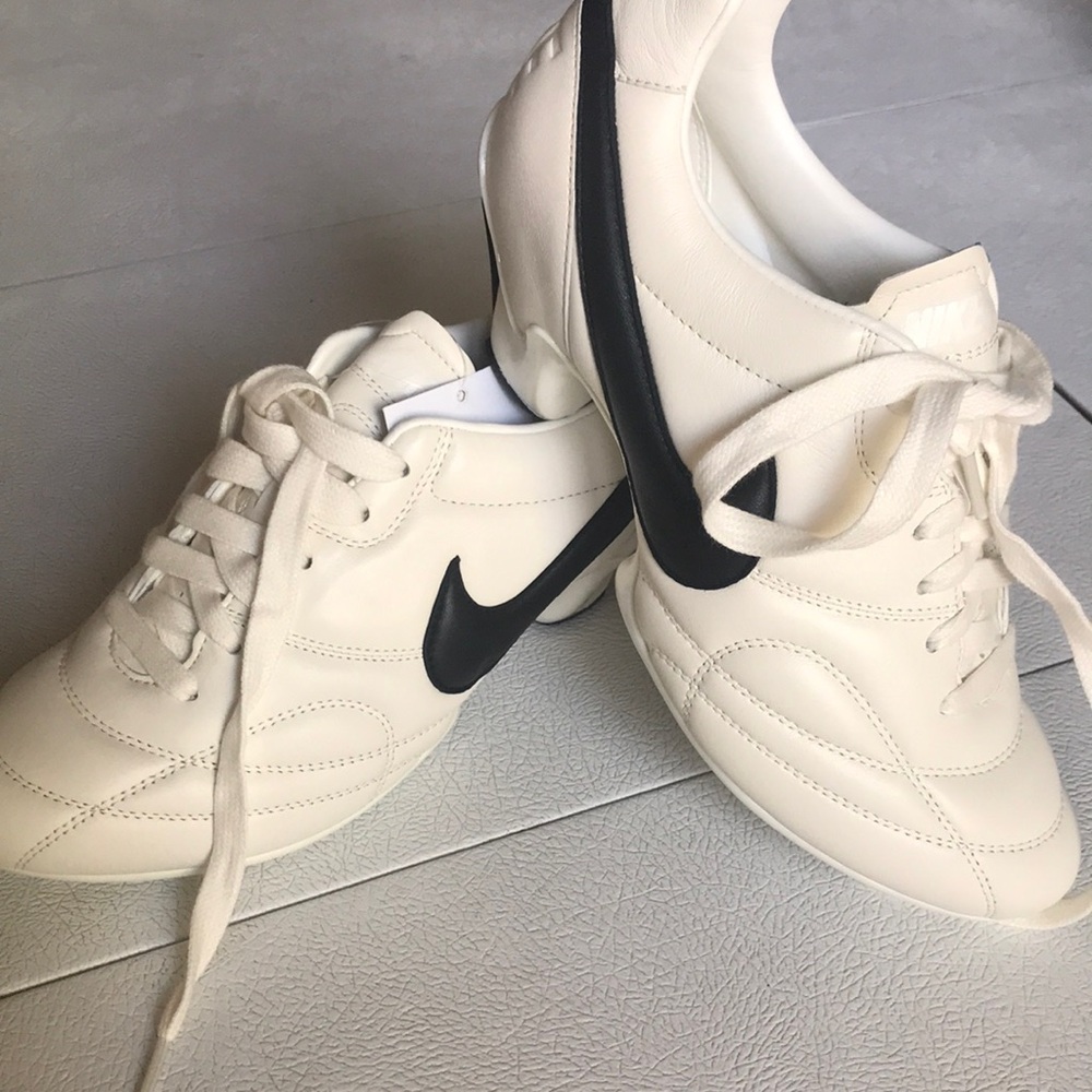 Comme des Garcons Cream and Black Athletic Sneakers
